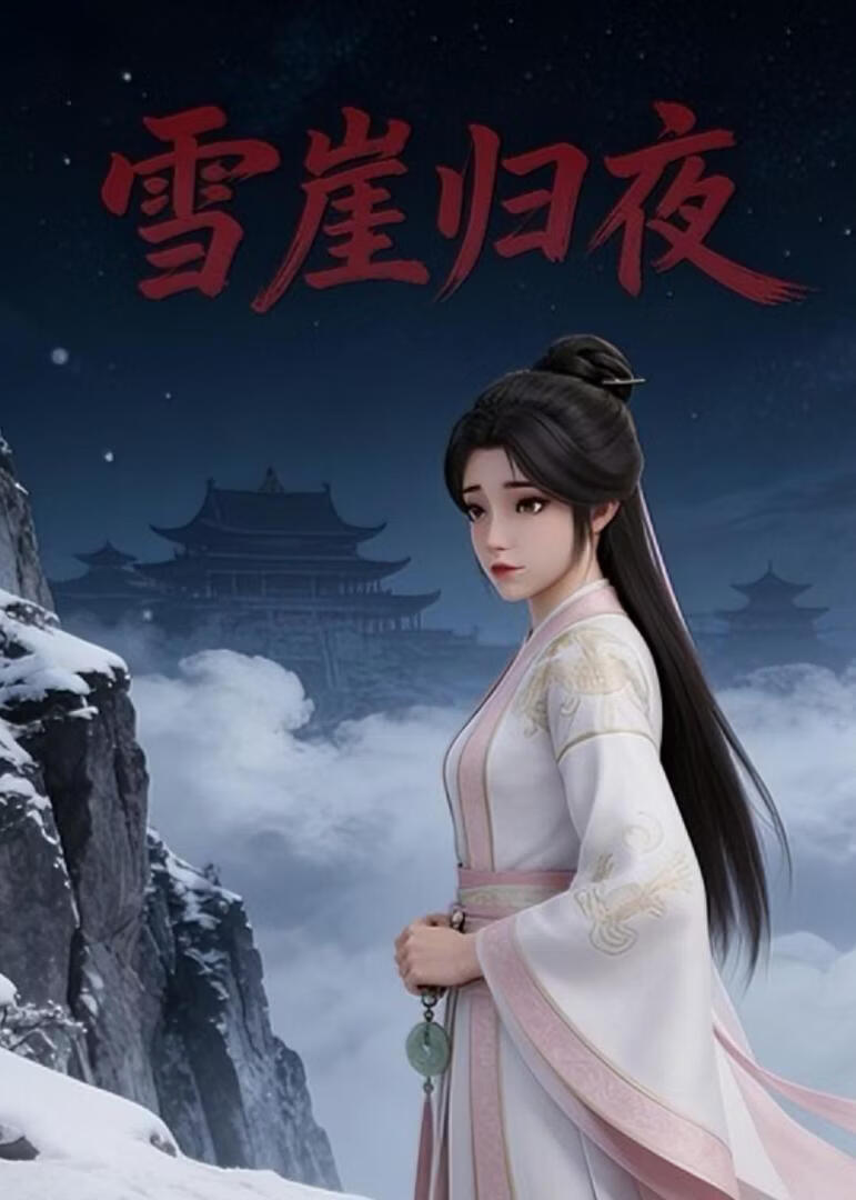 雪崖归夜